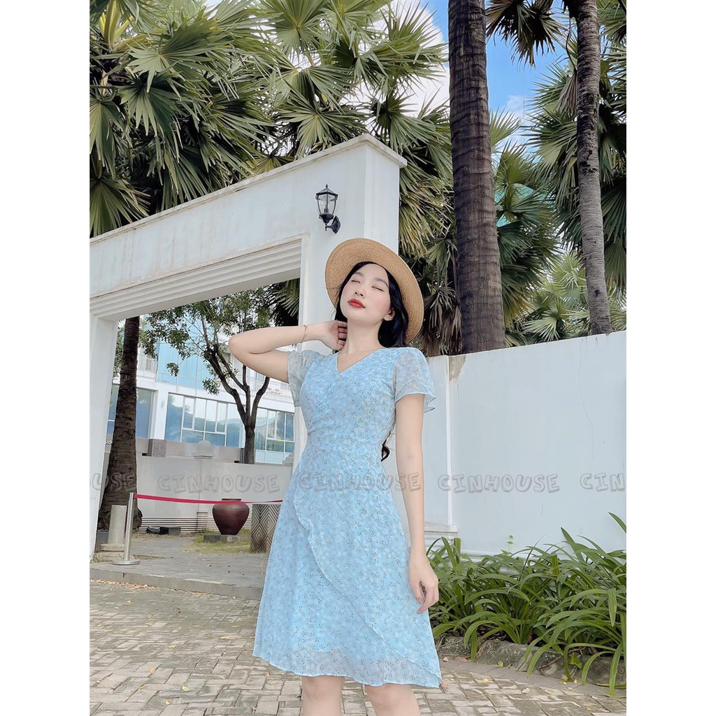 Đầm xòe cổ tim tay cánh tiên Twelve 1202 | BigBuy360 - bigbuy360.vn