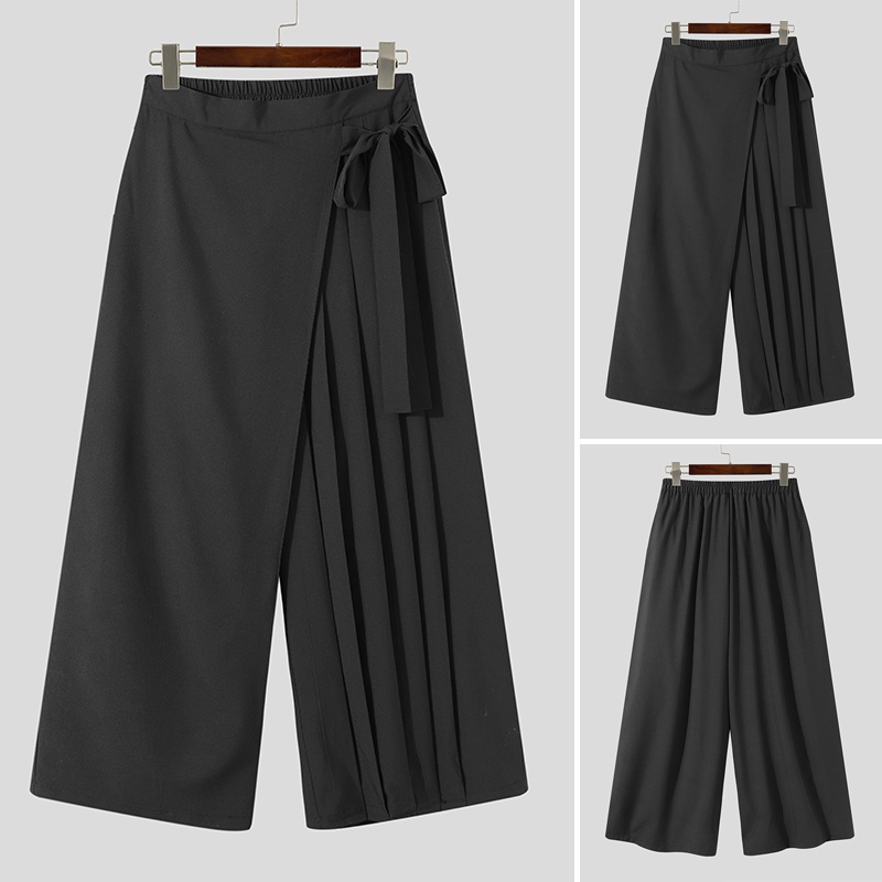 Quần baggy ống rộng phong cách Gothic hợp thời trang cho nam