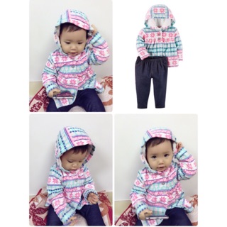 Set áo khoác kèm giả jeans Carter's 6-9-12-24m