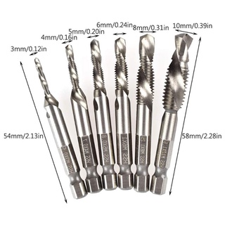 Bộ 6 Mũi Khoan Hss M3-M10
