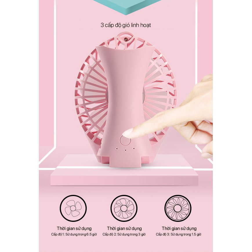 [ 2 Trong 1 - Quạt Mini Và Pin Dự Phòng ] - Đầu USB Cầm Tay Robot Đuôi Cá - RT-BF07 - Hàng Chính Hãng | BigBuy360 - bigbuy360.vn