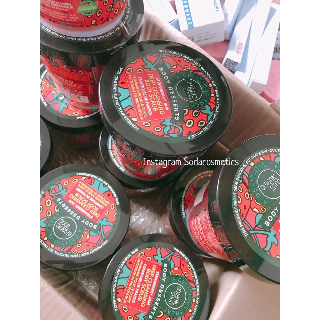 Tẩy Da Chết Body Desserts Organic Shop Body Scrub 450ml