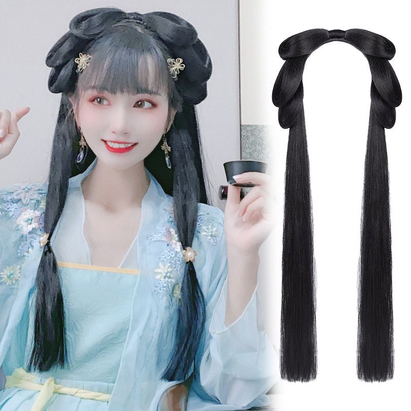 3- Búi Tóc Giả Cài Đầu Hóa Trang Cổ Trang Dạng Băng Đô Sẵn Các Loại