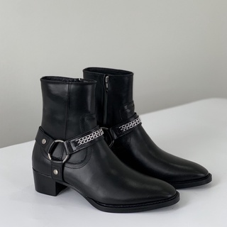 (Da Bò) Harness boots đế phíp gỗ cao 5cm