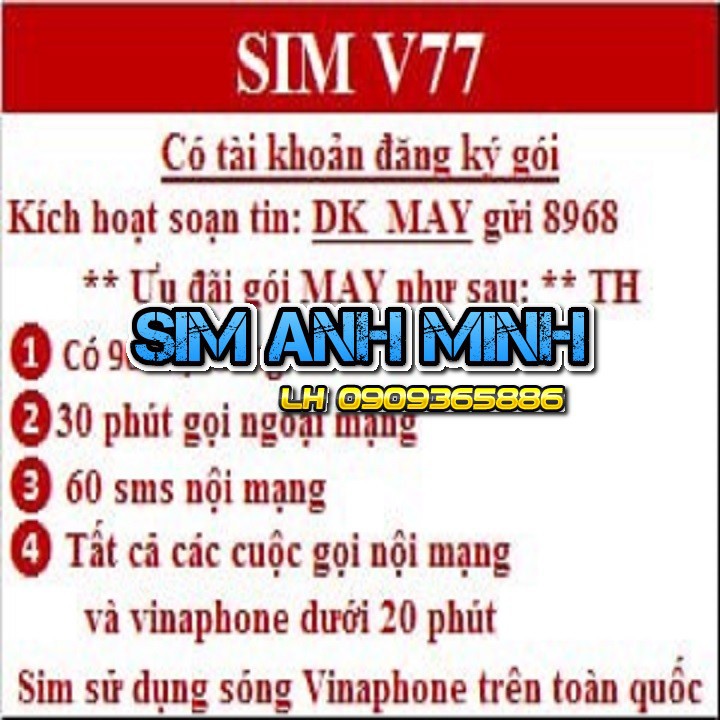 SIM ITEL V77 CÓ 90GB/ THÁNG VÀ GỌI MIỄN PHÍ VINA