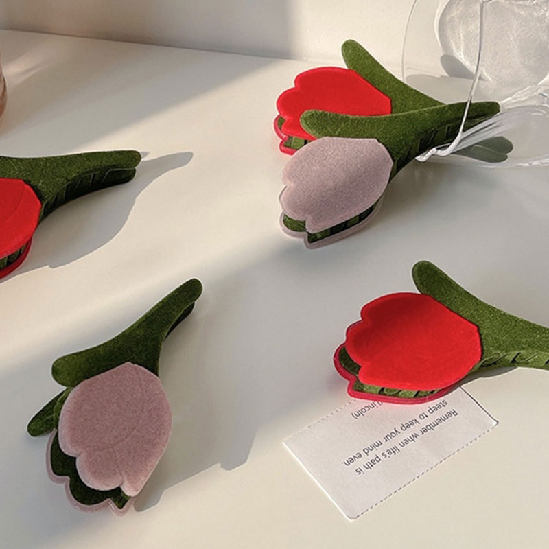 Kẹp Tóc Hoa Tulip Thời Trang Cho Nữ