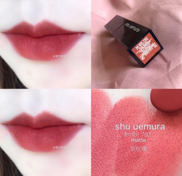 ♥𝐉𝐀𝐏𝐀𝐍𝐍.𝐕𝐍♥ Son SHU UEMURA 782 vỏ đen  đỏ gạch #ＣＨÍＮＨ ＨÃＮＧ １００% | BigBuy360 - bigbuy360.vn