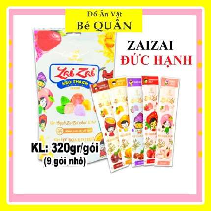 [Siêu Rẻ] Kẹo Thạch ZaiZai gói dài gói 320g