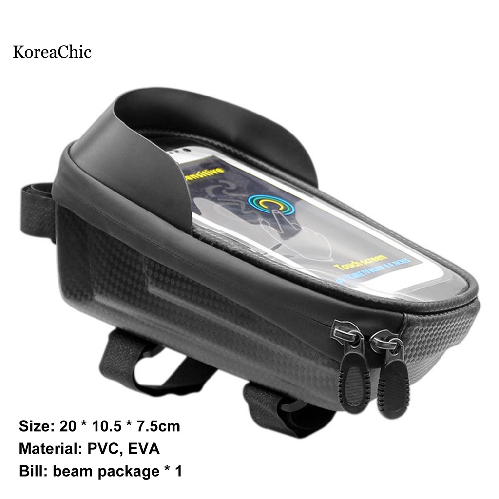 Túi PVC đựng đồ chống nắng gắn khung trước xe đạp tiện dụng