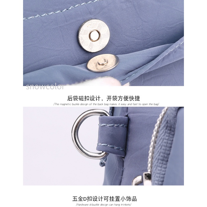 Túi Đeo Chéo Canvas Chống Thấm Nước Phong Cách Hàn Quốc Beg Tangan Wanita Murah Cantik