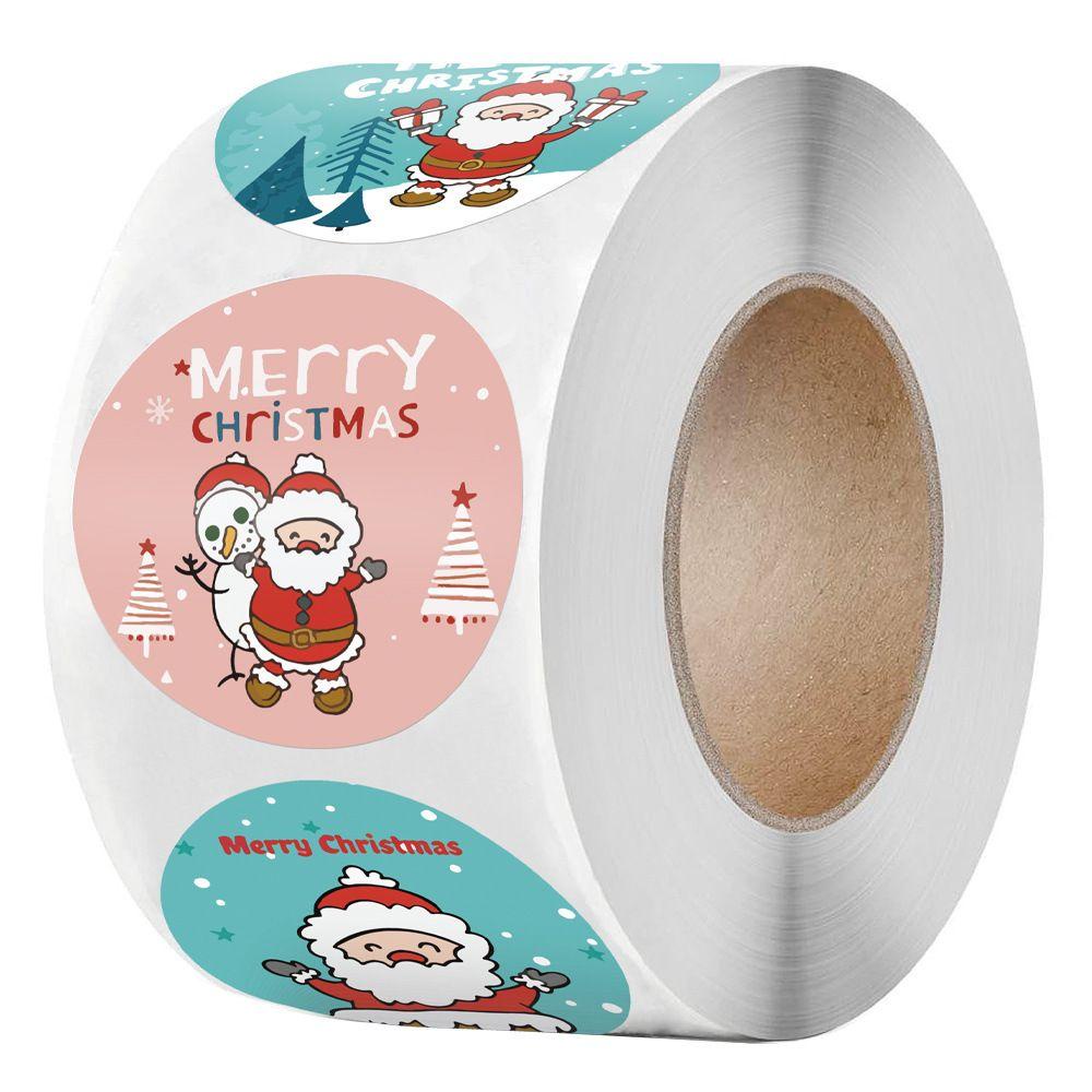 Bộ 500 Sticker Dán Trang Trí Hộp Quà Giáng Sinh