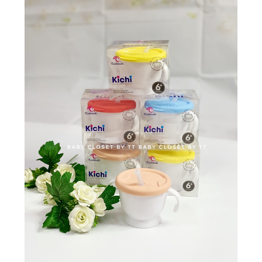 [RẺ VÔ ĐỊCH] Cốc tập uống nước 3 giai đoạn tiện lợi cho bé Kichi