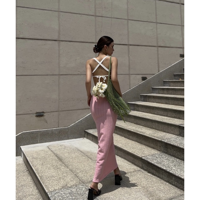Beach Me Dress - Váy thun ôm body khoét eo hở lưng - Thiết Kế Bởi Coco.Official
