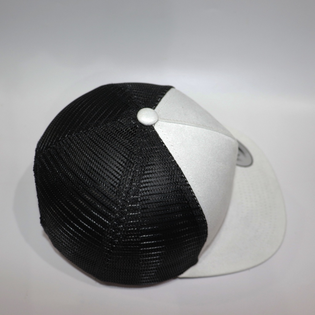Nón NHS Snapback Trắng Lưới Đen Logo Giọt Nước Nix004.