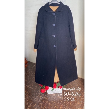 Áo khoác dạ ép dáng mangto