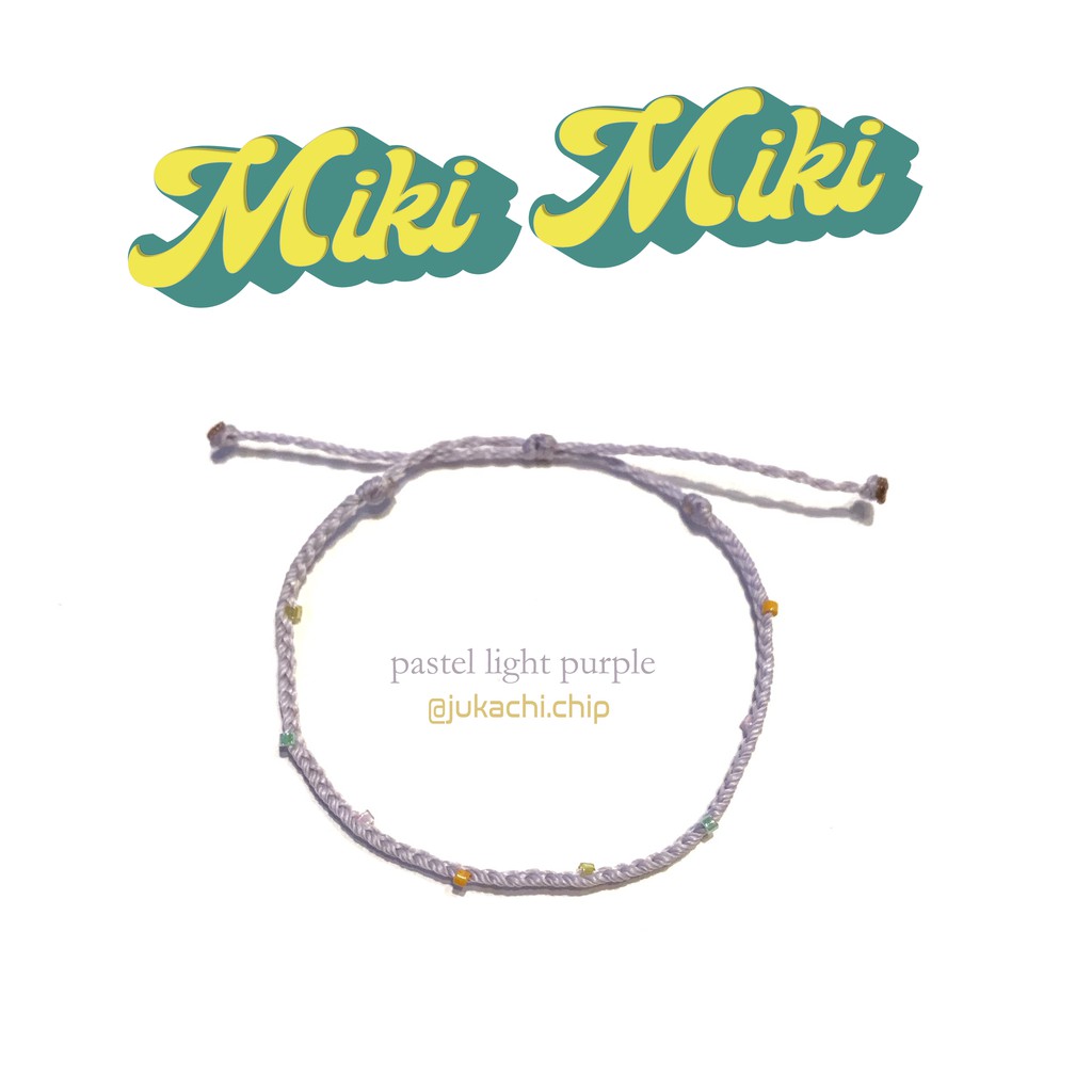 Vòng tay sợi mảnh  kết hạt miyuki handmade - Miki Miki