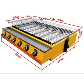 Bếp nướng BBQ bằng gas 6 đầu đốt ET-K233