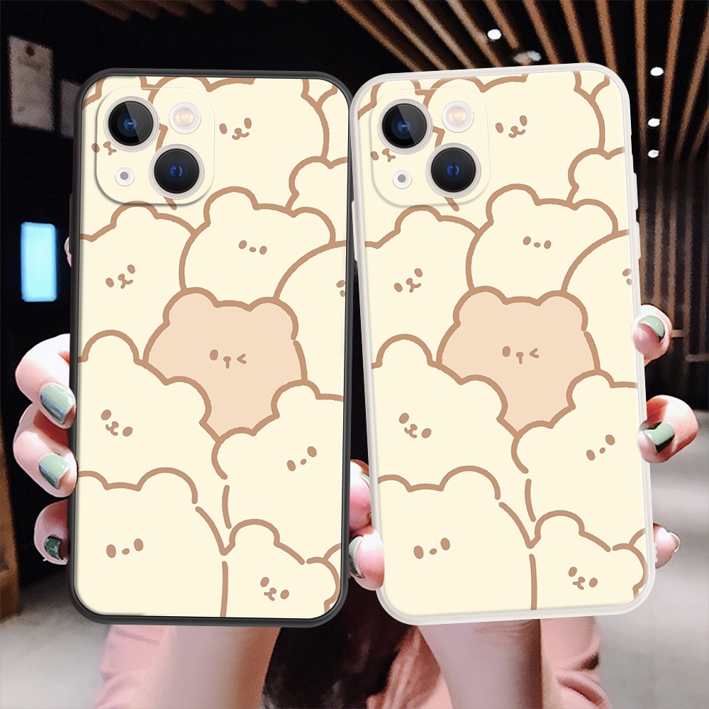 Ốp Điện Thoại Dẻo Họa Tiết Hoạt Hình Chú Gấu Dễ Thương Cho Realme 3 5 Pro Q OPPO F9 Pro R9 F1 F3 R9S Plus A8 A31 A83 A7X #H250