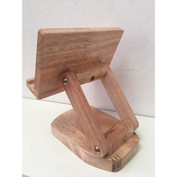 Giá Đỡ Điện Thoại Gỗ Để Bàn, Quay TikTok, Livestream, Xem Video xoay 360 độ kích thước lớn