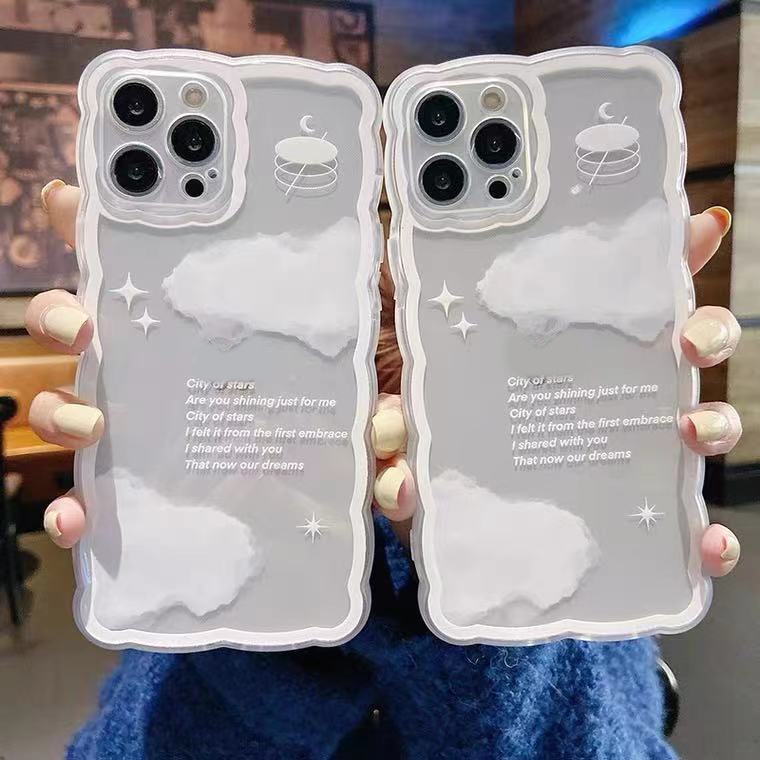 Ốp Điện Thoại TPU Silicon Mềm Họa Tiết Đám Mây Cho IPhone 13 12 Mini 11 10 Pro XS Max X XR 8 7 6 6S Plus SE 2020