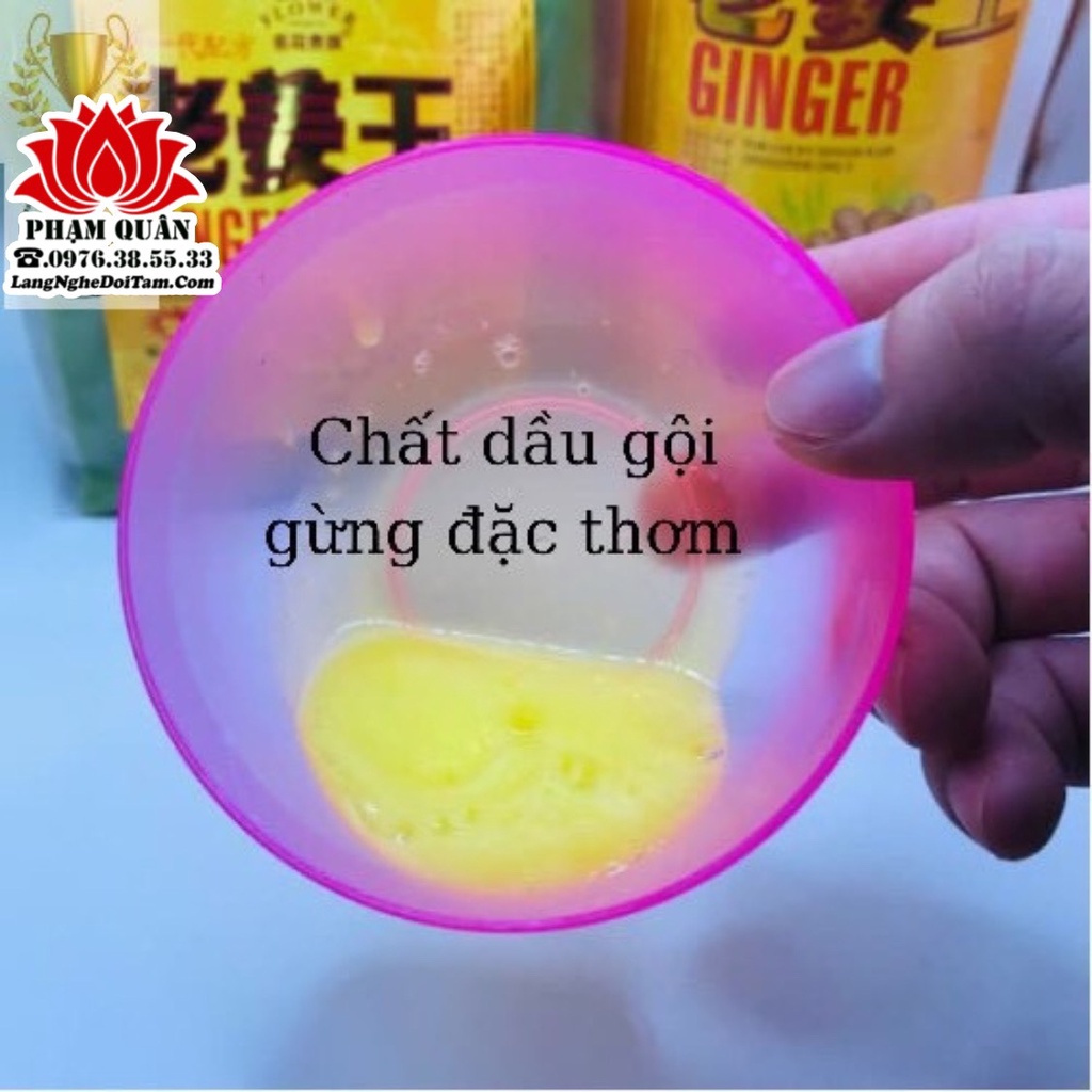 Dầu gội Gừng ngăn rụng tóc, Nóng- lạnh 1000g, giảm gầu lưu thông khí huyết cải thiện đau đầu mất ngủ...