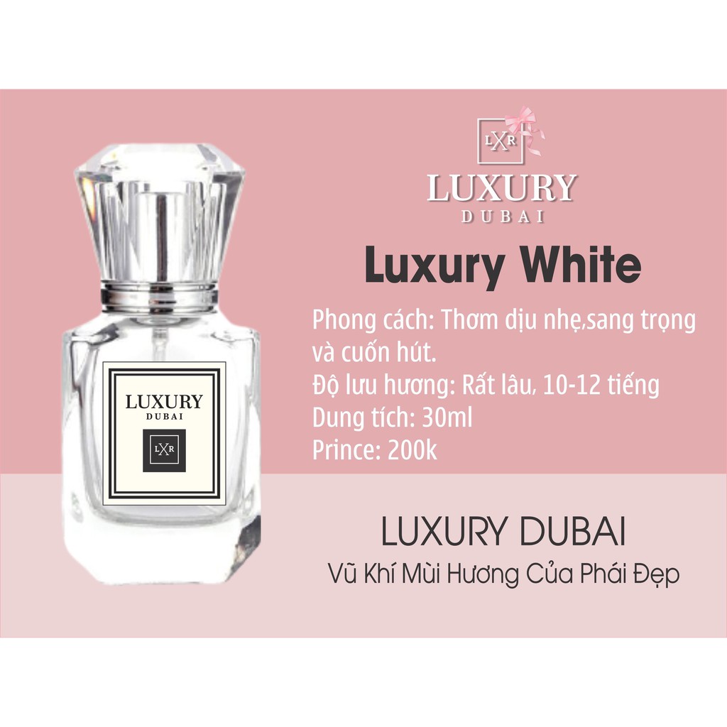 FREESHIP & NƯỚC HOA NỮ LUXURY DUBAI LƯU HƯƠNG CỰC LÂU , MÙI THƠM SANG TRỌNG, QUYẾN RŨ, TẶNG KÈM TÚI GIẤY SỊN XÒ CHỈ 199K