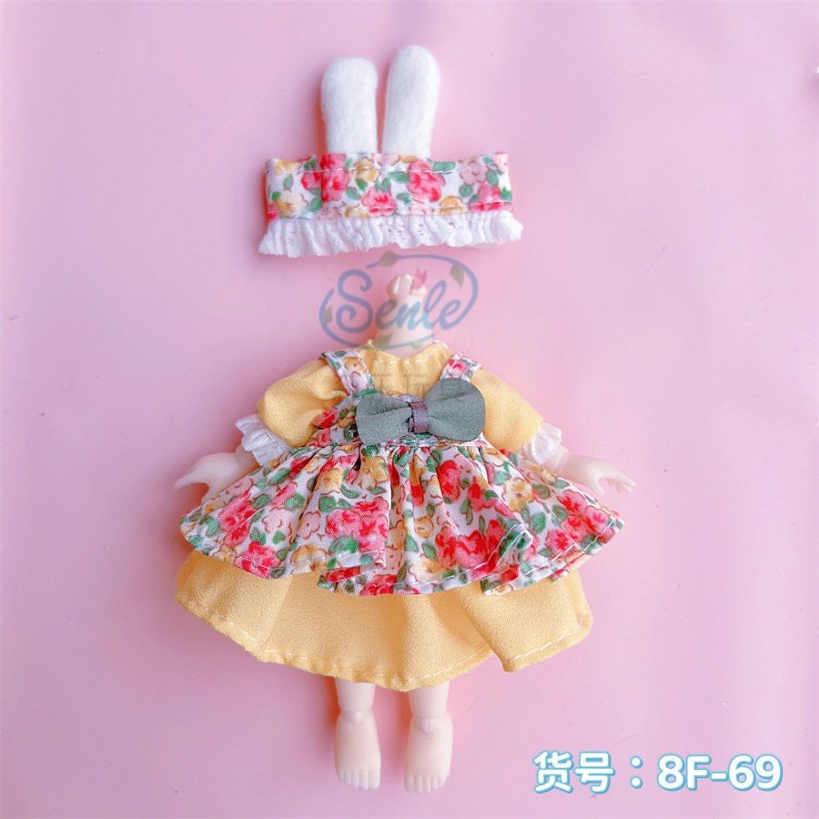 Bộ Quần Áo Cho Búp Bê Bjd 16-17cm Tỉ Lệ 1 / 8