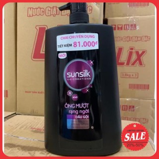 Dầu gội Sunsilk óng mượt dạng ngừoi ( mầu đen ) 1.4kg