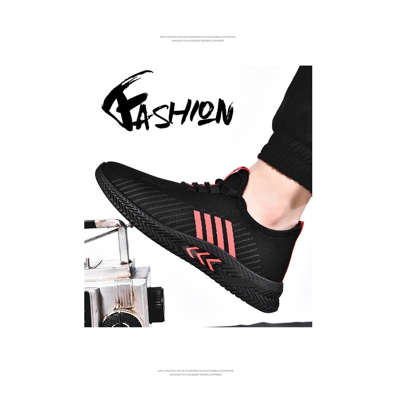 Giày Thể Thao Sneakers Giá Rẻ Sườn Vạch Thoáng Khí