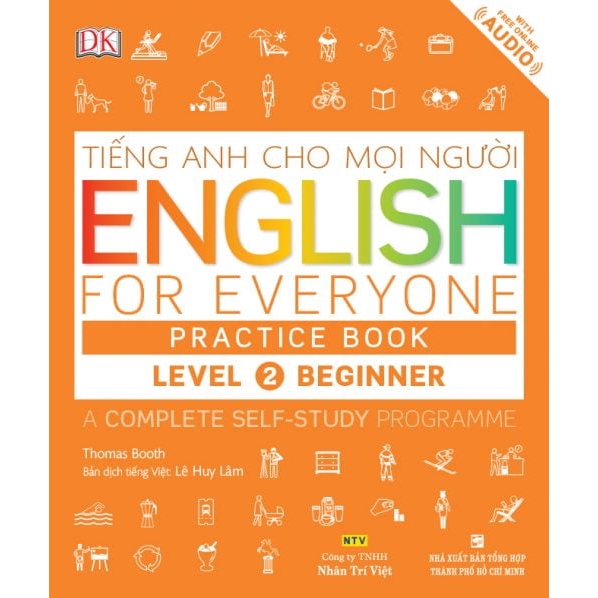 Sách - Tiếng Anh Cho Mọi Người - English For Everyone - Level 2 Beginner - Practice Book (Kèm CD) - NTV
