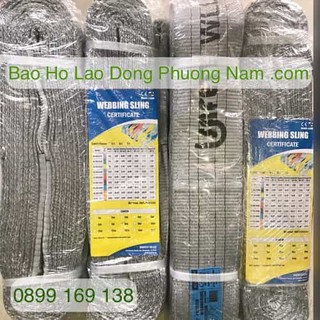 Dây bẹ cẩu hàng 4 Tấn bằng vải 2 đầu mắt