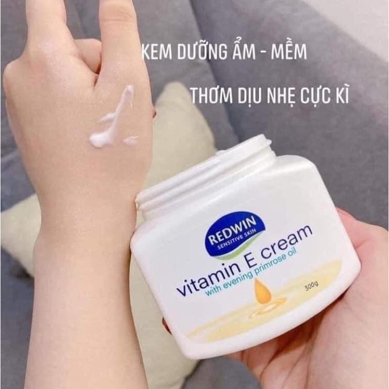 Dưỡng Da Redwin Vitamin E Cream 300g , kem dưỡng làm đẹp da
