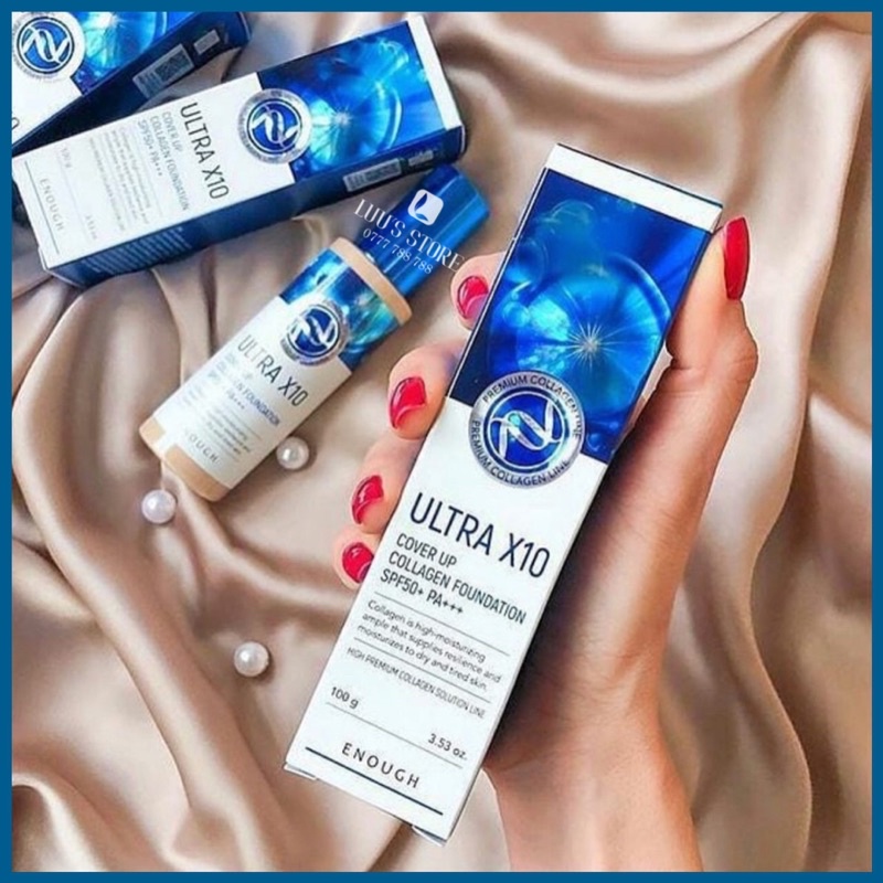 Kem Nền Collagen Ultra X10 Cover Up Enough