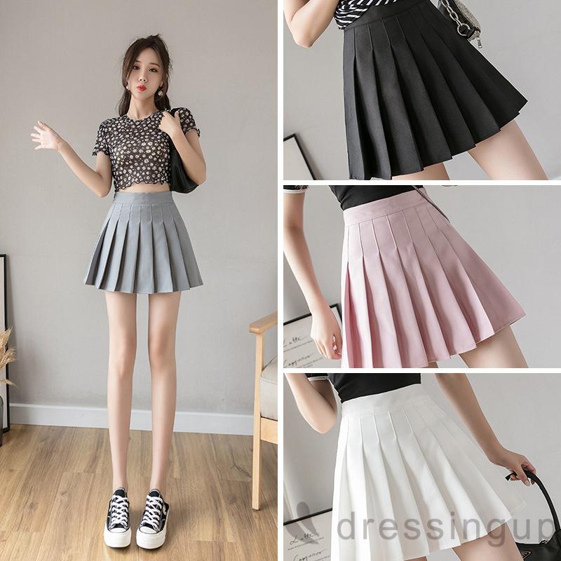 DRESSINGUP-Chân Váy Chữ A Lưng Cao Giữ Ấm Cho Nữ