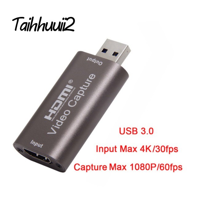 Huuii Video  Capture  Card Usb  3.0 4k 60hz Hdmi Streaming Video Recording  Box