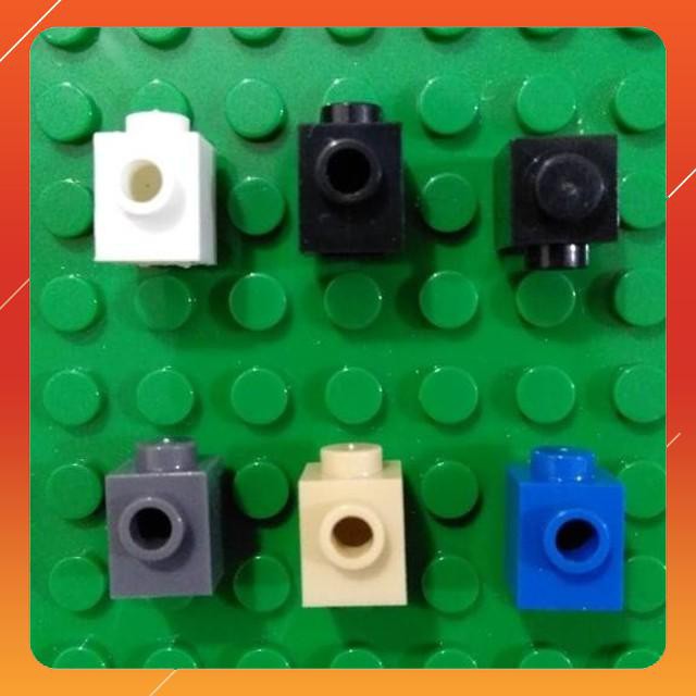 Đồ Chơi COMBO 10 Gạch 1x1 Có 1 Lỗ Bên NO.228 - Phụ Kiện MOC Brick