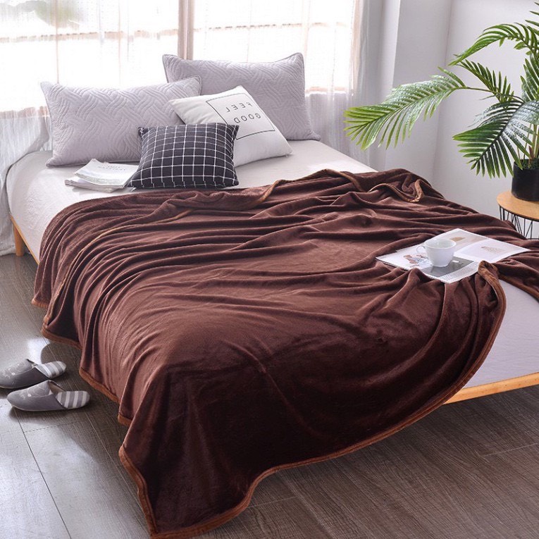 Chăn lông tuyết Muji kích thước 2m x 2.3m hàng xuất nhật (Siêu mềm mịn)