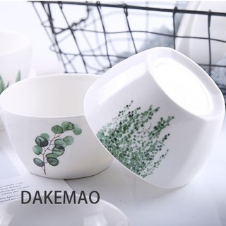 Tô chén sứ cao cấp in hình phong cách Bắc Âu trang nhã