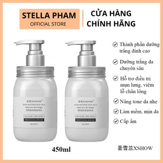 XSHOW | Sữa Dưỡng Trắng Da Toàn Thân Cao Cấp XSHOW Body Lotion Kem Body dưỡng trắng, mịn da, dưỡng ẩm, giảm mụn (BLX01)
