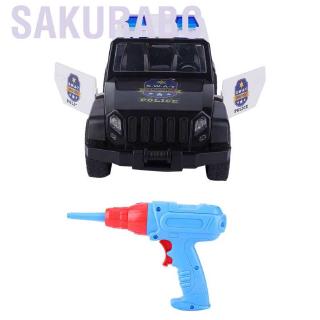 Sakurabc Assembling Car Toy DIY Kids Electric Drill Sound Lighting Disassemble and Assemble Puzzle Model Educat