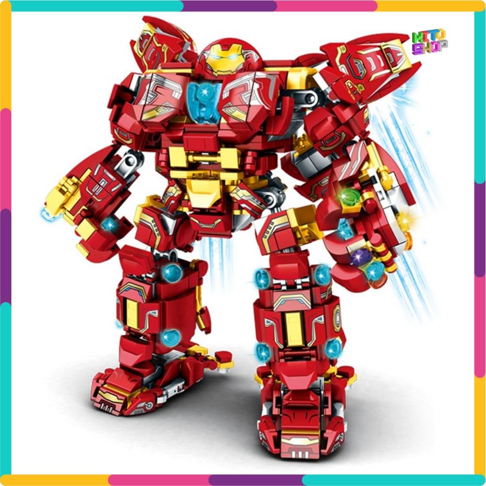 Đồ Chơi Hulkbuster Mô Hình Lắp Ráp Robot Marvel Mecha 820 Chi Tiết Cho Trẻ Từ 6 Tuổi LY76038