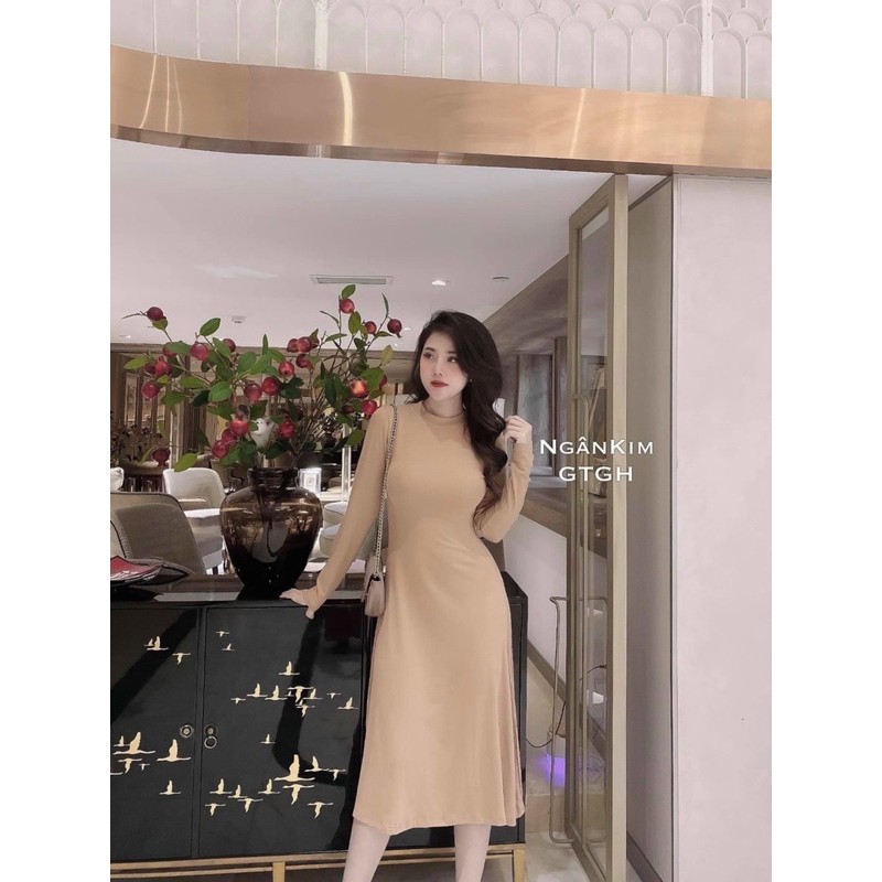 VÁY MAXI XOÈ TAY DÀI MS15100
