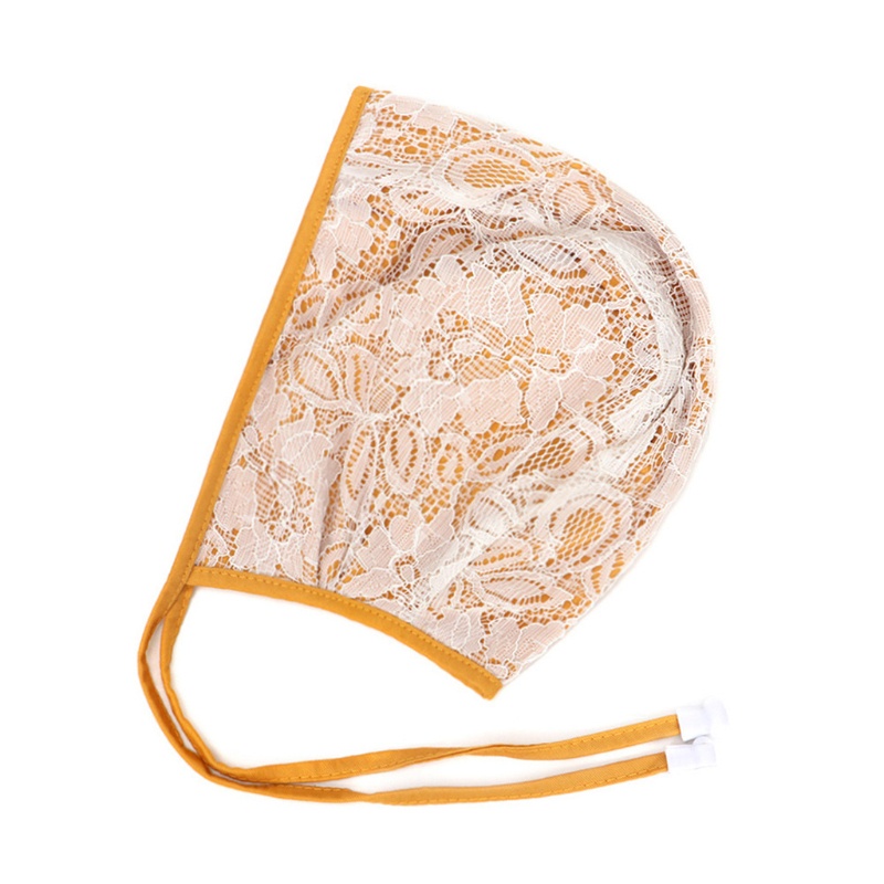 Mũ Chống Nắng Phối Ren Hoa Dễ Thương Cho Bé Gái