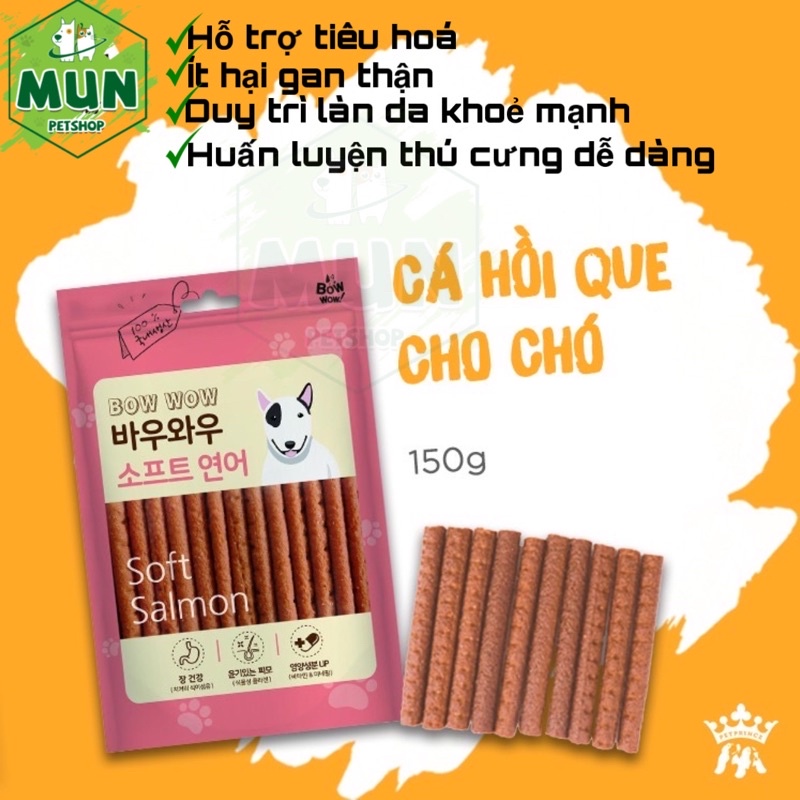 Cá hồi que cho chó Sòt Salmon 150gr -Bowwow