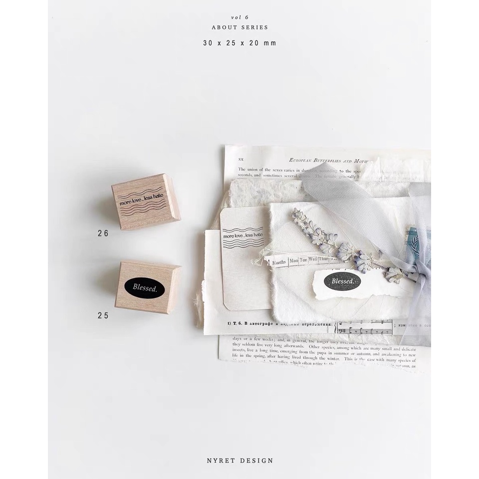 Stamp - Con dấu gỗ Vol6 About Series by Nyret