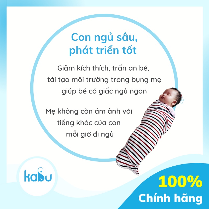 KABU - Quấn Chũn Cocoon Giúp Bé Ngủ Ngon Sâu Giấc, Không Giật Mình
