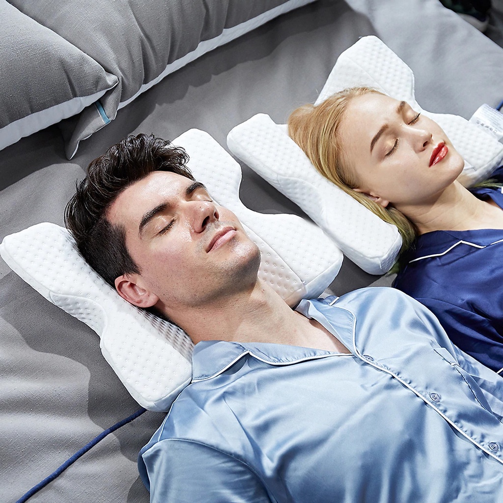 Gối ngủ luồn tay tình yêu Memory Foam chống mỏi tê tay Minh House
