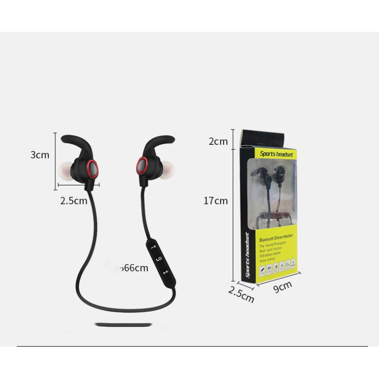 Tai Nghe Bluetooth Calf Horn - Tai Nghe Không Dây Micro HD Tai Nghe Thể Thao 4.1 - D1036