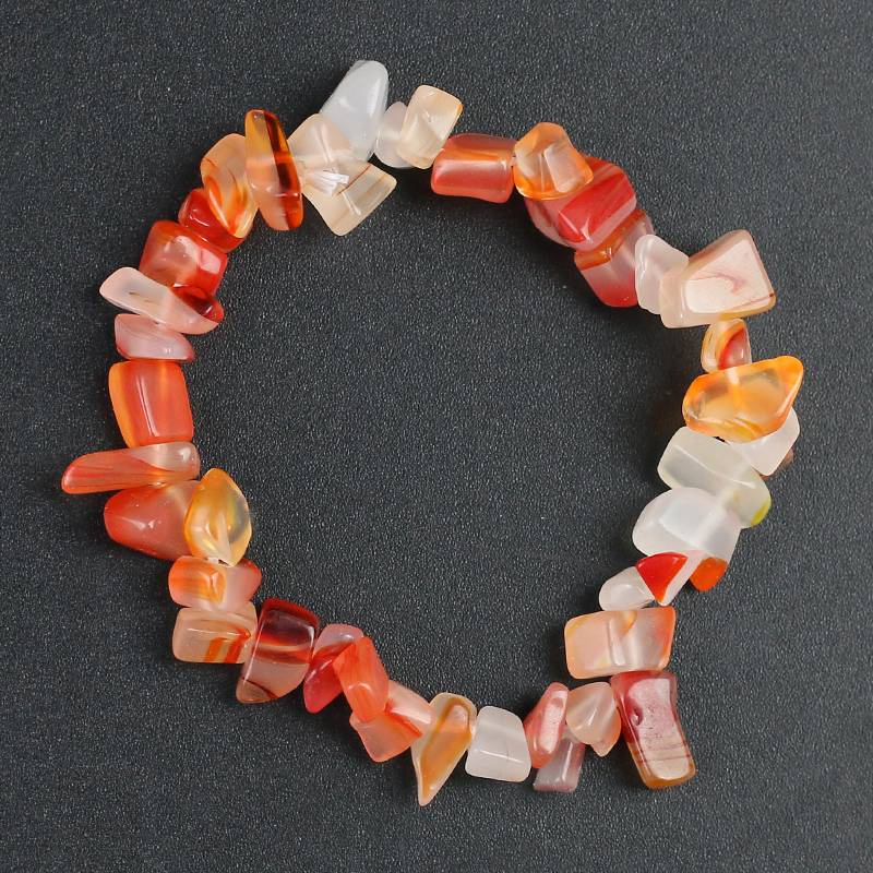 Bộ 1 Cái Vòng Đeo Tay Đá Chakalachite Malachathyt chips Màu Trắng Và Đá Tự Nhiên