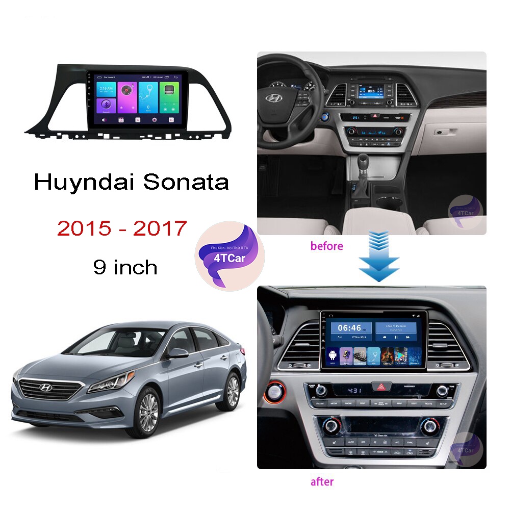 Mặt dưỡng Hyundai Sonata 2015-2018 (9 inch)